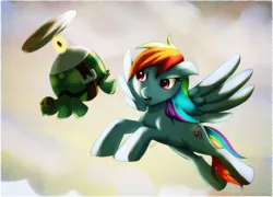 Size: 1000x719 | Tagged: artist:si1vr, derpibooru import, rainbow dash, safe, tank