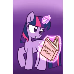 Size: 5000x5000 | Tagged: safe, artist:datahmedz, derpibooru import, twilight sparkle, pony, unicorn, absurd resolution, book, female, glowing horn, horn, magic, mare, reading, solo, telekinesis, unicorn twilight