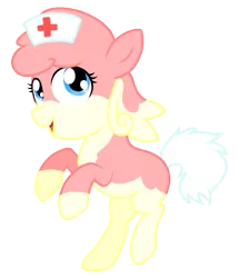 Size: 493x577 | Tagged: artist:nukeleer, audino, derpibooru import, nurse, pokémon, ponified, safe