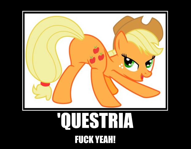 Size: 622x486 | Tagged: applebutt, applejack, butt, derpibooru import, female, motivational poster, plot, presenting, solo, solo female, suggestive