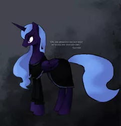Size: 1397x1450 | Tagged: safe, artist:fore-trekker, derpibooru import, oc, oc:lacunae, unofficial characters only, alicorn, pony, fallout equestria, fallout equestria: project horizons, artificial alicorn, female, hooves, horn, mare, purple alicorn (fo:e), solo, wings