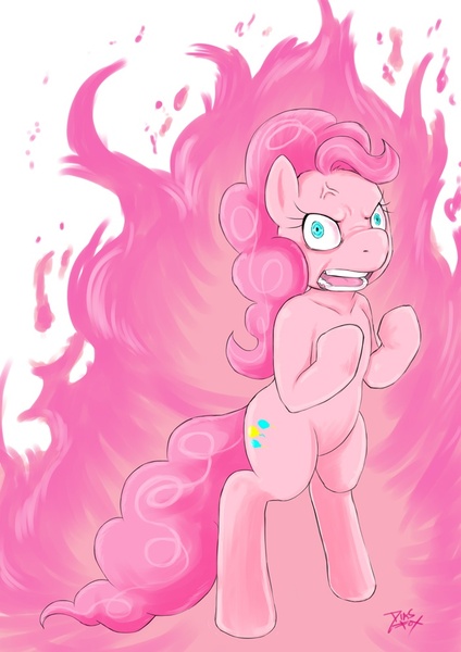 Size: 700x990 | Tagged: angry, artist:diasfox, derpibooru import, hotblooded pinkie pie, pinkie pie, safe