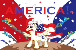 Size: 1026x678 | Tagged: 4th of july, american independence day, american pony, artist:sir-croco, derpibooru import, independence day, murica, nation ponies, oc, oc:star spangler, patriot, patriotic, safe, stars, united states, unofficial characters only