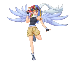 Size: 2328x1974 | Tagged: anime, armpits, artist:angriestangryartist, derpibooru import, humanized, rainbow dash, safe, winged humanization