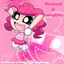 Size: 675x675 | Tagged: artist:yokokinawa, derpibooru import, humanized, parody, pinkie pie, safe, the powerpuff girls