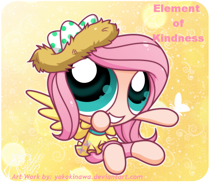 Size: 790x689 | Tagged: artist:yokokinawa, derpibooru import, fluttershy, humanized, parody, safe, the powerpuff girls