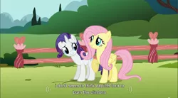 Size: 856x472 | Tagged: derpibooru import, fluttershy, god, rarity, safe, screencap, stare master