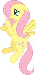 Size: 413x840 | Tagged: safe, artist:arastane-siryphia, derpibooru import, fluttershy, pegasus, pony, female, floppy ears, mare, profile, simple background, solo, spread wings, transparent background, wings