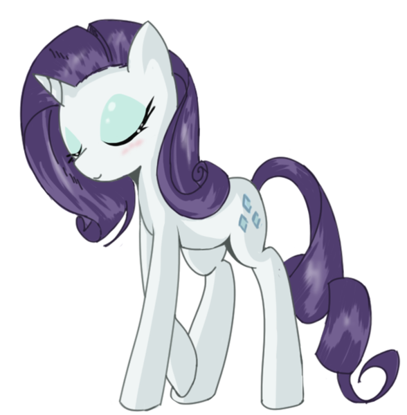 Size: 670x684 | Tagged: artist:prozenconns, blushing, derpibooru import, eyes closed, rarity, safe, simple background, solo, transparent background