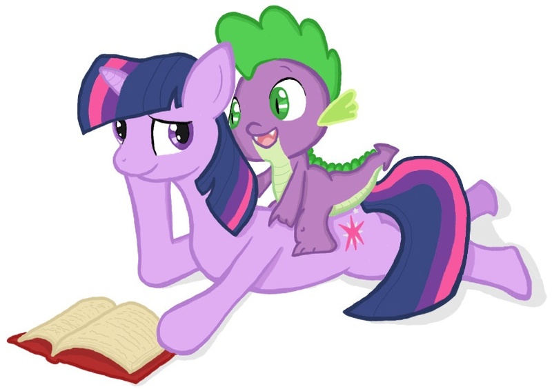 Size: 807x569 | Tagged: artist:webkinzbananas8921, derpibooru import, safe, spike, twilight sparkle