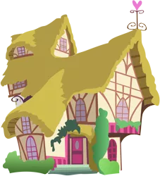 Size: 4000x4398 | Tagged: absurd resolution, artist:knighty, background house, building, derpibooru import, house, no pony, ponyville, safe, simple background, transparent background, vector
