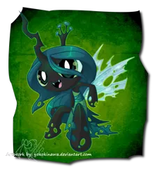 Size: 755x839 | Tagged: artist:yokokinawa, changeling, changeling queen, cute, cutealis, derpibooru import, female, humanized, parody, queen chrysalis, safe, the powerpuff girls