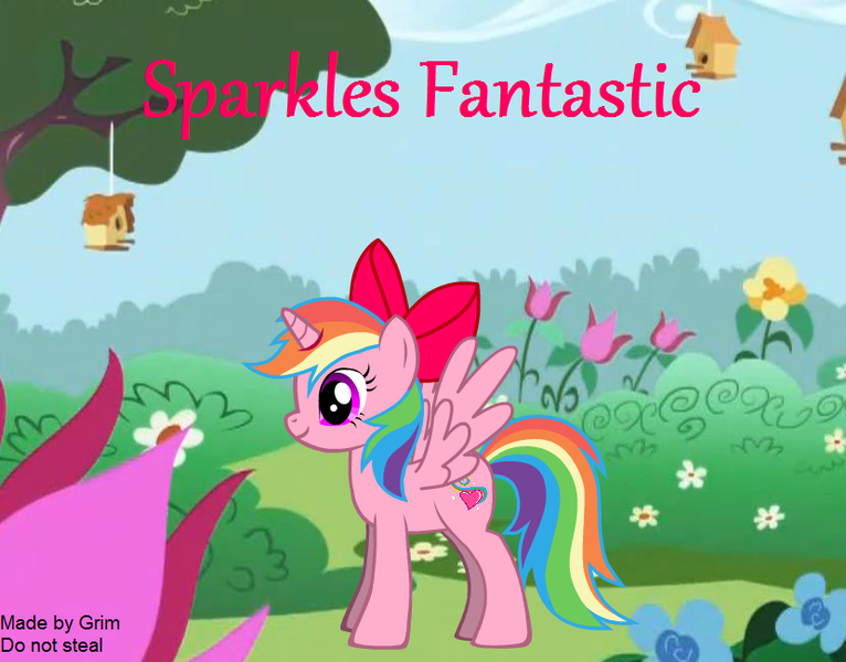 Size: 830x650 | Tagged: safe, derpibooru import, oc, oc:sparkles fantastic, unofficial characters only, alicorn, pony, donut steel, parody
