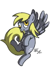 Size: 1748x2480 | Tagged: safe, artist:projectzuel, derpibooru import, derpy hooves, pegasus, pony, female, mare, nom, solo