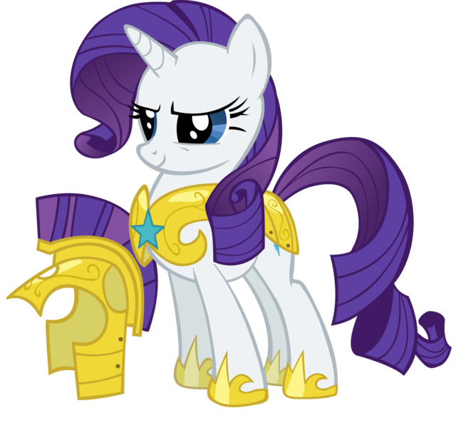 Size: 2133x2000 | Tagged: safe, artist:spaceponies, derpibooru import, rarity, pony, unicorn, armor, armorarity, female, helmet, high res, hilarious in hindsight, mare, royal guard armor, royal guard rarity, simple background, solo, transparent background, vector