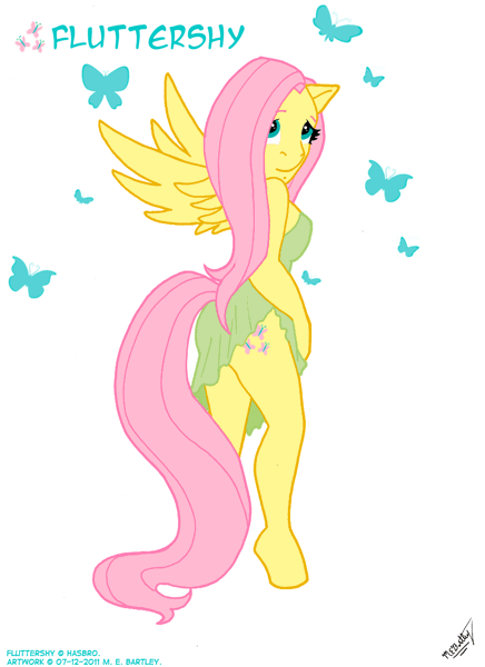 Size: 842x1158 | Tagged: anthro, artist:felonykat, breasts, clothes, derpibooru import, dress, fluttershy, suggestive