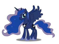 Size: 320x240 | Tagged: alicorn, animated, animated png, derpibooru import, female, mare, princess luna, safe, simple background, solo, transparent background