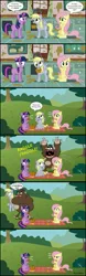 Size: 955x3050 | Tagged: safe, artist:danleman14, derpibooru import, derpy hooves, fluttershy, pegasus, pony, female, flashback, kitchen, looking at you, mare, muffin man, parody, picnic, the grim adventures of billy and mandy