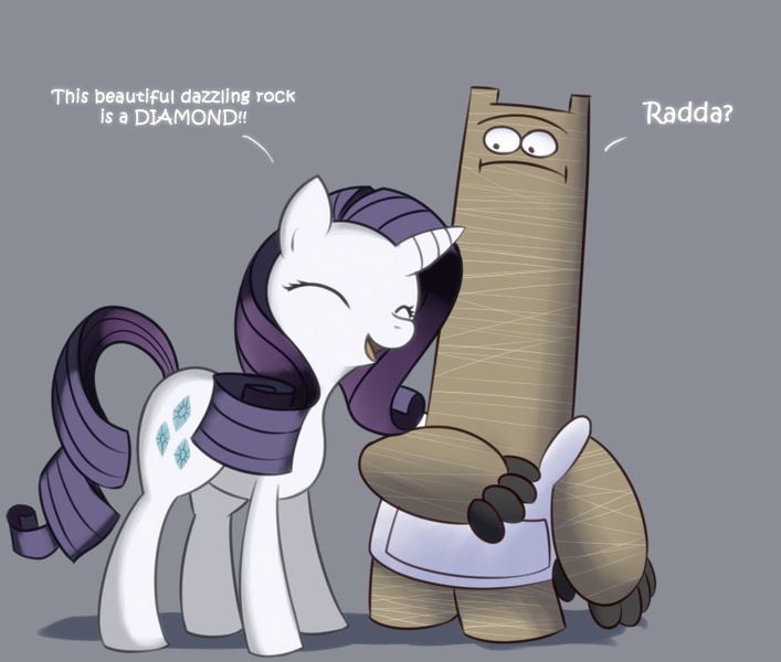 Size: 884x750 | Tagged: artist:solar-slash, chowder, crossover, derpibooru import, rarity, safe, schnitzel, shnitzel