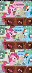 Size: 683x1536 | Tagged: artist:coltsteelstallion, comic, derpibooru import, facehoof, pinkie pie, rainbow dash, safe