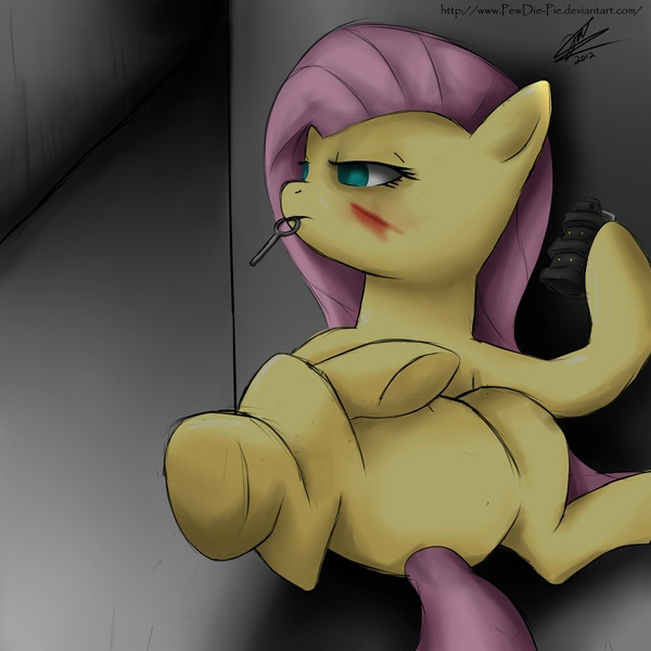 Size: 2000x2000 | Tagged: artist:pewdie-pie, artist:vanefox, derpibooru import, featureless crotch, fluttershy, grenade, high res, injured, key, safe, scar