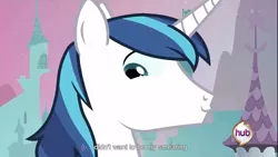 Size: 1366x768 | Tagged: derpibooru import, safe, screencap, shining armor, youtube caption, youtube link