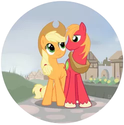 Size: 977x983 | Tagged: safe, artist:gsphere, derpibooru import, applejack, big macintosh, earth pony, pony, male, stallion