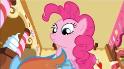 Size: 855x474 | Tagged: derpibooru import, out of context, pinkie pie, rainbow dash, safe, screencap, the cutie mark chronicles, youtube caption