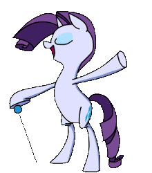Size: 327x371 | Tagged: animated, artist:justdayside, cane, dancing, derpibooru import, eyes closed, frame by frame, rarara, rarity, safe, solo, sophisticated as hell
