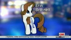 Size: 1271x717 | Tagged: artist:the smiling pony, brony, cable news network, cnn, derpibooru import, edit, erin bro-nett, news, oc, plagiarism, rarity, recolor, safe