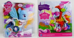 Size: 1184x604 | Tagged: derpibooru import, fashion style, irl, photo, rainbow dash, rainbow dash always dresses in style, safe, toy