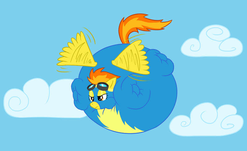 Size: 900x553 | Tagged: balloon, balloon pony, derpibooru import, inflation, questionable, spitfire, wonderbolts uniform