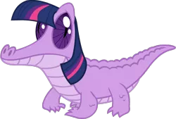 Size: 862x584 | Tagged: alligator, derpibooru import, gummy, safe, simple background, solo, species swap, transparent background, twilight sparkle, vector