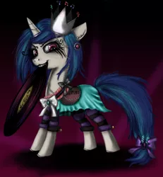 Size: 1200x1300 | Tagged: artist:klalaskaxd, clothes, crown, derpibooru import, dress, record, safe, vinyl scratch