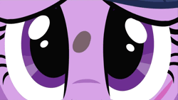 Size: 1280x720 | Tagged: animated, close-up, derpibooru import, extreme close up, eye shimmer, it's about time, loop, safe, screencap, solo, twilight sparkle