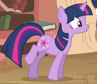 Size: 337x291 | Tagged: safe, derpibooru import, screencap, twilight sparkle, pony, unicorn, it's about time, animated, cropped, excited, female, future twilight, mare, offscreen character, raised hoof, solo focus, talking, unicorn twilight