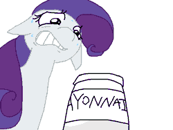 Size: 800x600 | Tagged: safe, artist:the weaver, derpibooru import, rarity, pony, female, innuendo, jar, magical unicorn mayonnaise, mare, mayonnaise, simple background, solo, sweat, visual innuendo, white background