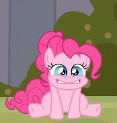 Size: 645x678 | Tagged: a friend in deed, animated, derpibooru import, pinkie pie, safe, screencap, shaking