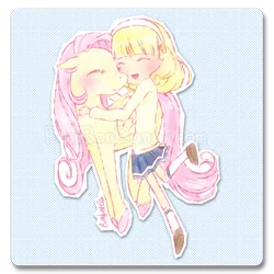 Size: 900x900 | Tagged: artist:bon-bon-bunny, derpibooru import, fluttershy, precure, pretty cure, safe, smile precure, yayoi kise