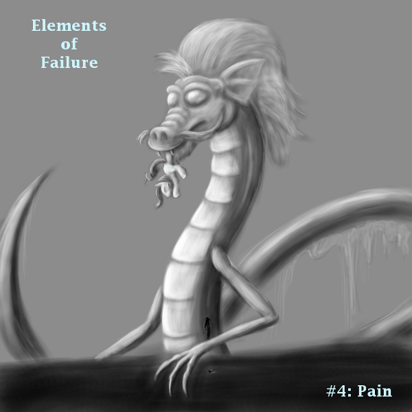 Size: 600x600 | Tagged: artist:haretrinity, derpibooru import, elements of failure, pain, partial color, rarity, semi-grimdark, steven magnet