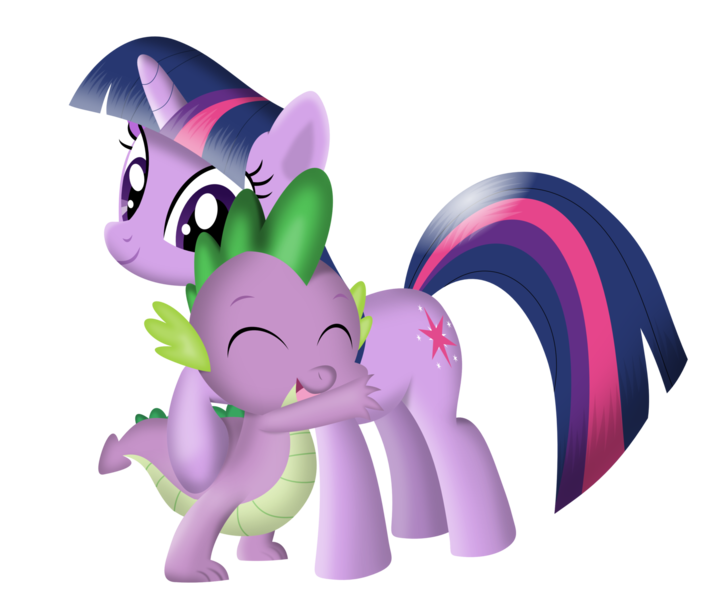 Size: 1600x1352 | Tagged: artist:tgolyi, derpibooru import, hug, safe, spike, twilight sparkle