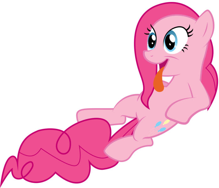 Size: 6999x6005 | Tagged: safe, derpibooru import, pinkie pie, the return of harmony, absurd resolution, simple background, tongue out, transparent background, vector, wet mane