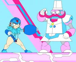 Size: 804x659 | Tagged: artist:terry, bubble berry, crossover, derpibooru import, megagirl, megaman, megamare, pinkie pie, robot, robot master, rule 63, safe