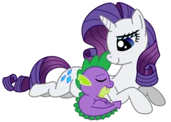 Size: 1000x716 | Tagged: safe, artist:aleximusprime, derpibooru import, rarity, spike, female, interspecies, male, shipping, sparity, straight