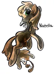 Size: 587x800 | Tagged: artist:briskby, derpibooru import, food pony, nutella, nutella pony, original species, ponified, safe