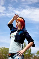 Size: 667x1000 | Tagged: cosplay, derpibooru import, human, irl, irl human, photo, rainbow dash, russian, safe, solo