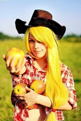 Size: 493x740 | Tagged: applejack, artist:freia-raven, cosplay, derpibooru import, human, irl, irl human, photo, russian, safe, solo