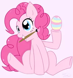 Size: 2100x2251 | Tagged: artist:steffy-beff, derpibooru import, easter, easter egg, high res, paint, pinkie pie, safe, solo