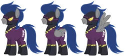 Size: 8150x3671 | Tagged: artist:zutheskunk traces, clothes, costume, derpibooru import, descent, goggles, safe, shadowbolts, shadowbolts costume, shadowbolts (nightmare moon's minions), simple background, transparent background, vector, vector trace
