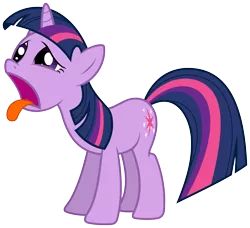 Size: 5000x4551 | Tagged: safe, artist:zutheskunk traces, derpibooru import, twilight sparkle, pony, unicorn, friendship is magic, absurd resolution, bleh, female, mare, simple background, solo, tongue out, transparent background, unicorn twilight, vector, vector trace